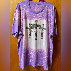 Bella+Canvas Bleached Splatter Handmade Graphic Tee